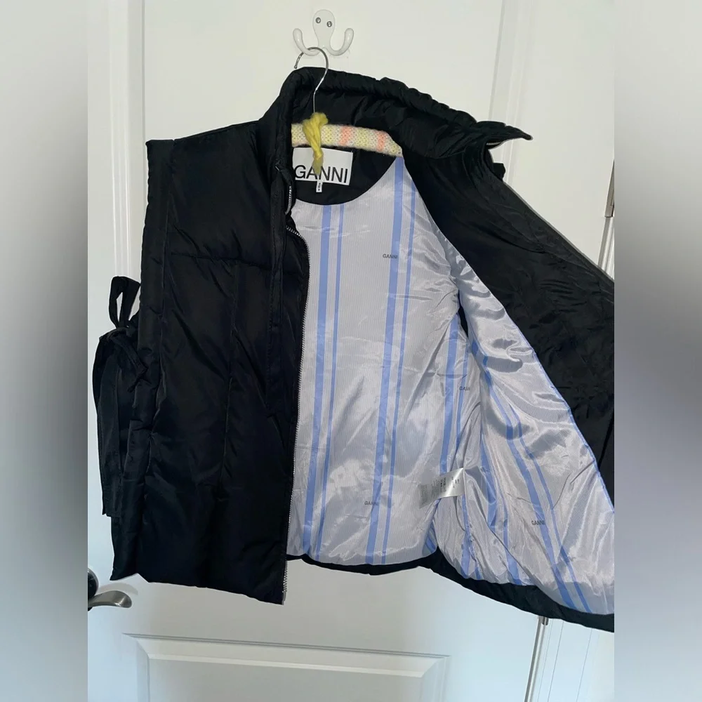 Ganni Tie Puffer Vest - Picture 7 of 16